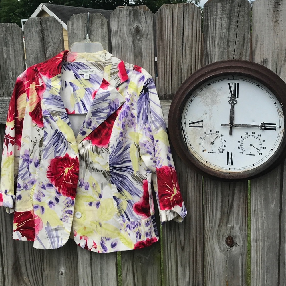 Floral Coldwater Creek blazer.